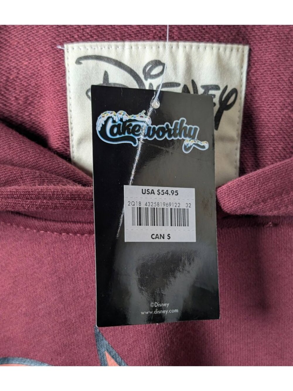 NEW Cakeworthy Disney Aladdin Abu Hoodie NWT size 2XL Touch Nothing Pullover - Picture 3 of 5